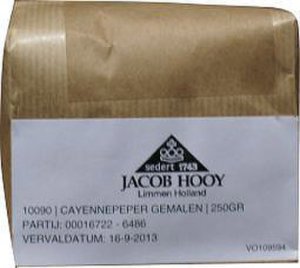 Jacob Hooy Cayennepeper Gemalen
