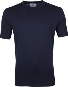 Suitable Prestige T-shirt Knitted Navy - Blauw maat L