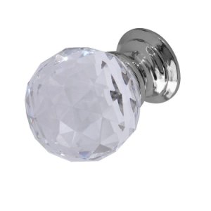 Jedo Glass Faceted Cupboard Knob