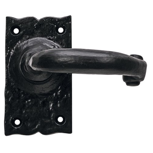 Lever Handles, on Backplates, Cast Iron, Wessex