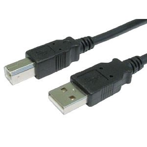 Tvcables 0.5m usb cable usb 2.0 a to b data cable black