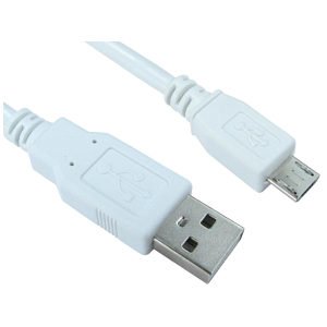 Tvcables 0.5m white micro usb cable - a to micro b