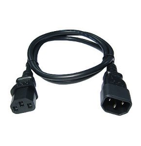 Tvcables 10m iec extension cable iec male to iec female c13 to c14