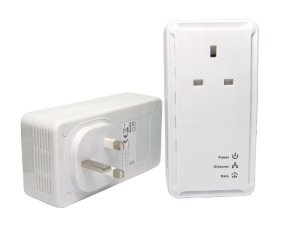 Tvcables 200mbps pass through homeplug twin pack