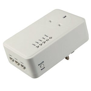 Cabledepot 500 mbps homeplug with 3 ethernet ports