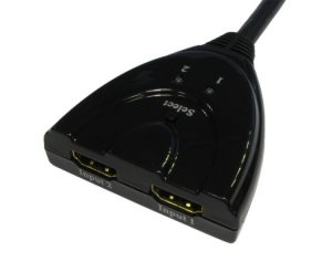 HDMI Auto/Manual Switch 2 Way attached Cable