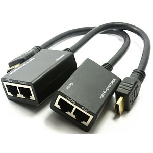 HDMI Over Ethernet - HDMI Over CAT5e / CAT6 1080p 30m Extender