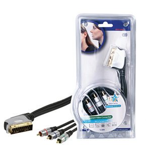 Tvcables Hq silver series scart to component video cable 1.5m