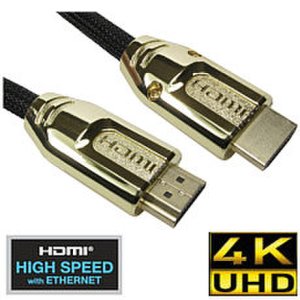 Cabledepot Nylon braided 4k premium gold fast hdmi cable 0.5m
