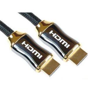 Nylon Braided Premium Gold HDMI Cable 2m