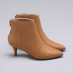Ankle Boot Couro Caramelo