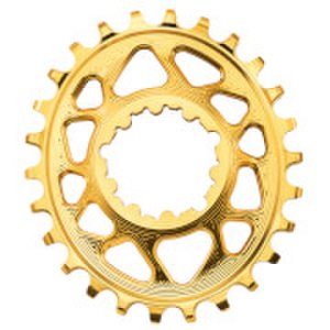 AbsoluteBLACK SRAM GXP Direct Mount Oval MTB Chainring - 34T - 6mm Offset - Gold