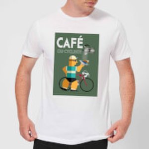 Mark Fairhurst Cafe Du Cycliste Men's T-Shirt - White - S - White