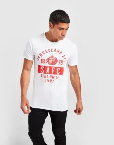 Official Team Sunderland AFC Stand T-Shirt, Vit