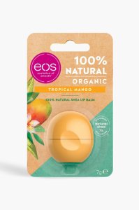 Boohoo Eos organic tropical mango lip balm, orange