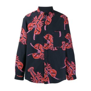 Henrik Vibskov Glue oversized lobster-print shirt
