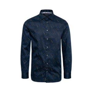 Matinique Lux Print Shirt Ink Blue