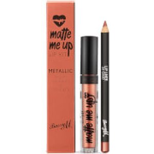 Barry M Cosmetics Matte Me Up Metallic Lip Kit (Various Shades) - 24 Carat
