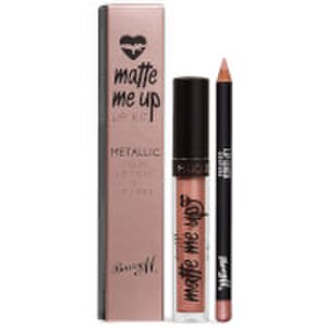 Barry M Cosmetics Matte Me Up Metallic Lip Kit (Various Shades) - Couture