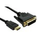 Cables Direct 1 m DVI-D/HDMI Video Cable for Video Device - 1 - First End: 1 x 19-pin HDMI (Type A) Male Digital Video - Second End: 1 x DVI-D (Single-Link) Male Dig