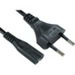 Novatech Cables direct standard power cord - 2 m - europe - for portable cd player, audio/video device, general purpose, power supply - figure 8 c7 / cee 7/16 - 230 v ac / 2.