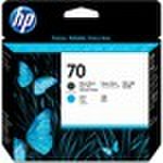 HP 70 Matte Black and Cyan Printhead - Matte Black, Cyan - Inkjet