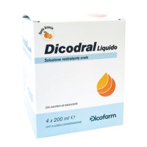 Dicofarm Spa Dicofarm dicodral liquido soluzione reidratante orale 4x200ml