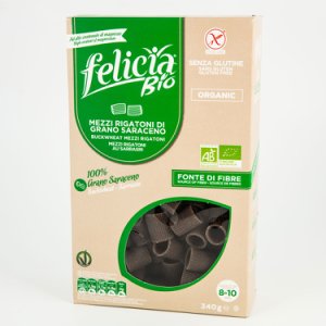Andriani Spa Felicia bio mezzi rigatoni pasta di grano saraceno biologico 250g
