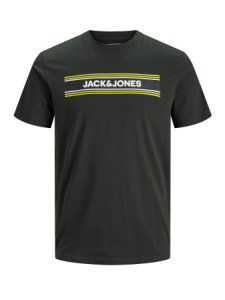 JACK & JONES Logoprintet Drenge T-shirt Mænd Sort