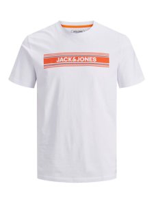 JACK & JONES Logoprintet Drenge T-shirt Mænd White
