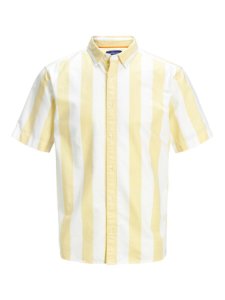 Jack & Jones Økologisk bomulds kortærmet skjorte mænd gul