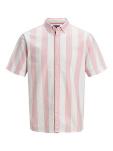 Jack & Jones Økologisk bomulds kortærmet skjorte mænd lyserød