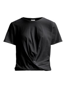 VILA Cropped T-shirt Kvinder Sort