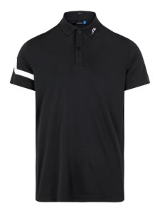 J.LINDEBERG Heath Reg Fit Polo Shirt Man Svart