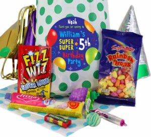 Fabulous Personalised Party Bags for Boys - Green Polka