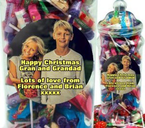 It's A Foot Of Sweets! Jumbo Personalised Jar Of Swizzels Sweetshop Classics