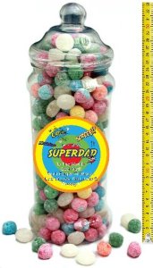 It's A Foot Of Sweets! Jumbo Sour Sweets Selection Jar