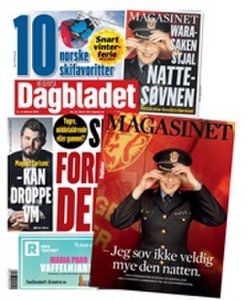 Tidningen Dagbladet Lørdag med Magasinet 52 nummer